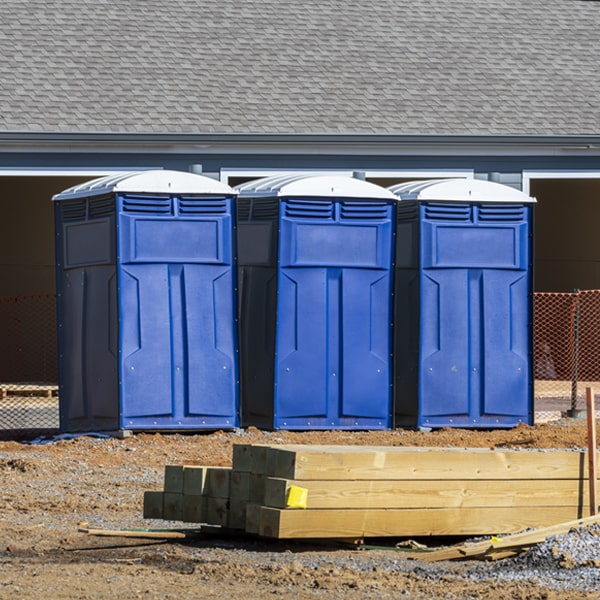 what is the expected delivery and pickup timeframe for the porta potties in Lyndell Pennsylvania